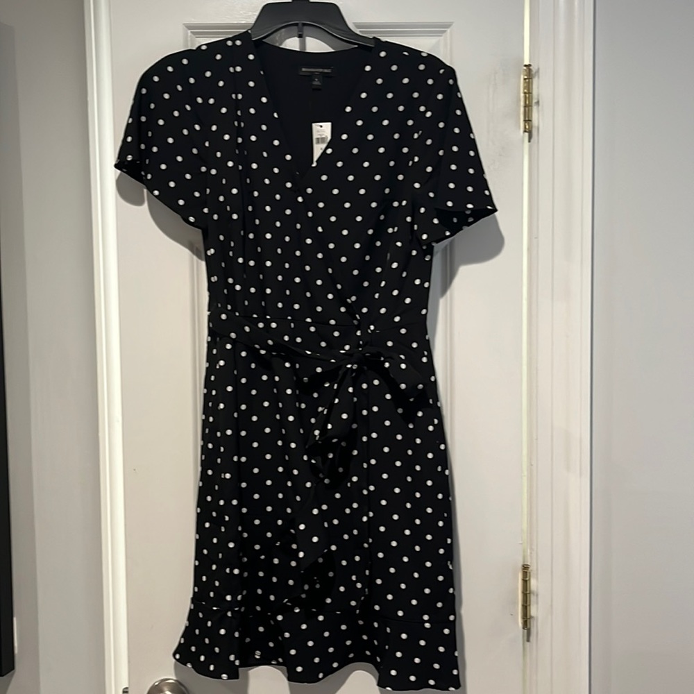 Banana Republic Polka Dot Wrap Dress